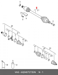 NPWVW099 NTY Полуось: VW POLO/FOX 1.4TDI 05-09