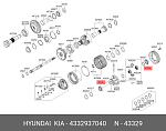 LM501349G KBC Подшипник переднего редуктора Ssangyong Actyon LM501349G (43629310A0) KBC, Ю.Корея