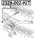 2329002KIT FEBEST Болт с эксцентриком ремкомплект