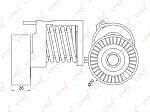 PT3038 LYNXAUTO Натяжитель ремня навесного оборудования