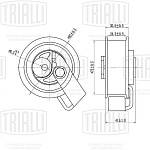 CM6144 TRIALLI Ролик зубчатого ремня ГРМ натяжной. VW Passat (96-) 1.8i/2.0i (натяж.)