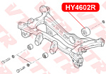 HY4602R VTR Сайлентблок дифференциала