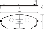 SP1153 SANGSIN BRAKE Колодки тормозные KIA SORENTO 02- передние SP1153