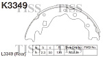 K3349 KASHIYAMA Колодки торм.барабан.