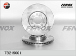 TB219001 FENOX ДИСК ТОРМОЗНОЙ SKODA OCTAVIA 04-, SUPERB 02-, VW CADDY III 04-, GOLF 03-, JETTA III 05-, TOURAN 03-,