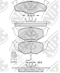 PN0113W NIBK Колодки тормозные дисковые (с датчиком износа) PN0113W