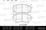 E500055 MILES Колодки тормозные передние (Смесь CERAMIC) HYUNDAI ix35 10-/KIA SPORTAGE 10-/CARENS 02- (TRW GDB3461) E500055