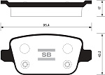 SP2101R SANGSIN BRAKE Колодки тормозные FORD GALAXY/MONDEO/S-MAX/VOLVO S80/XC70/FREELANDER 06- задние SP2101R