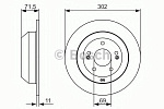 986479081 BOSCH Тормозные диски