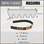 5PK1320 MASUMA Ремень поликлиновый