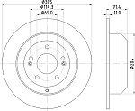 ND6100K NISSHINBO Диск тормозной зад