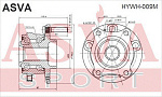 HYWH009M ASVA Ступица задняя с магнитным кольцом абс