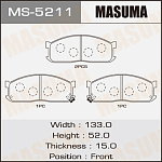 MS5211 MASUMA Колодки торм.пер.