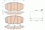 GDB3553 TRW Колодки передние HYUNDAI SONATA VI (YF) 2.0-2.4 GDB3553