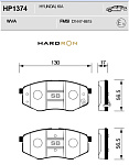 HP1374 SANGSIN BRAKE Колодки тормозные передние HP1374 Hardron