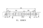 GF2273 ZEKKERT Амортизатор багажника VAG Superb (3T4) 08- Zekkert