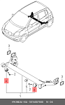 5516007000 HYUNDAI / KIA САЙЛЕНТБЛОК БАЛКИ ЗАДНЕЙ