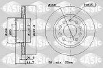 6106024 SASIC Диски тормозные комплект 2шт 6106024