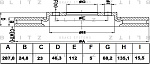 BS0129 BLITZ ДИСК ТОРМОЗНОЙ ПЕРЕД ВЕНТ AUDI 100 A4 A6 90-