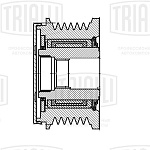 CM6728 TRIALLI Ролик привод. ремня (обгонная муфта)