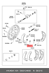 77AP137 MASTERKIT 77AP137 Комплект установочный барабанных колодок Hyundai ACCENT II (LC) 1999 - 2006.