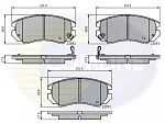 CBP31196 COMLINE Комплект тормозных колодок, дисковый тормоз