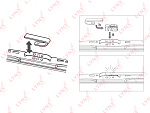 LR28F LYNXAUTO Щетка стеклоочистителя задняя