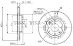 JBD0049 JUST DRIVE диск тормозной перед