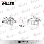 GC02013 MILES Привод в сборе правый AUDI A4/VW PASSAT 1.9TD-2.8 97-00 (ABS) (GKN 301287) GC02013