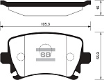 SP2099 SANGSIN BRAKE КОЛОДКИ ТОРМ. VW PASSAT 05-/TOURAN 03- ЗАДНИЕ К-Т