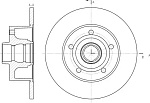 643100 REMSA Диск тормозной. AUDI A4 1,8i-2,8i1,9-2,5TDI 95->