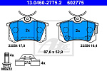 13046027752 ATE 13.0460-2775.2_колодки дисковые задние!\Citroen Berlingo/C2/C3/C4/C8 1.4/1.6/HDi/2.0HDi 02>