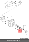 96316634 DAEWOO Комплект подшипника ступицы колеса | зад |