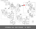 77A4310 MASTERKIT Ремкомплект тормозного суппорта + поршень Kia OPTIMA 2015 - 77A4310
