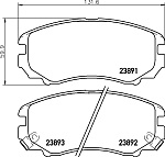 MDB2267 MINTEX Колодки тормозные дисковые передн. AVANTE Stufenheck (HD),COUPE (GK),ELANTRA Estate,ELANTRA Kombi,EL.