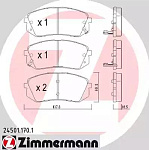 245011701 ZIMMERMANN Колодки торм.пер.