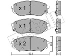 2210960 METELLI К-т дисков. тормоз. колодок