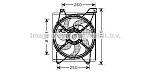 KA7515 AVA Вентилятор радиатора
