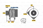 0986042600 BOSCH Генератор 14v 70a