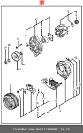 ALM1188UX KRAUF Генератор !12v 70A K4 \MAZDA 323 V 1.5 16V BA 1994-1996 1489ccm Z5-DE, MX-3 1.6i EC 1993-1998 1598cc