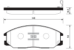 SP1190 SANGSIN BRAKE Колодки тормозные дисковые