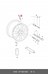 TR413 HOREX TR413 Вентиль для колес l=32мм, d отв=11.3мм (упак 100шт)