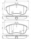 0986495104 BOSCH Колодки торм диск к-т.