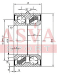 DAC38730040 ASVA ПОДШИПНИК СТУПИЧНЫЙ ПЕРЕДНИЙ