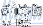 89286 NISSENS Компрессор кондиционера