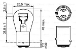 1987302282 BOSCH Лампа (10шт в упаковке) P21/5W 21/5W Longlife Daytime