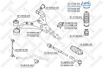 1253019SX STELLOX 12-53019-SX_опора амортизатора заднего левого! KIA Sportage aII 04