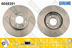 6048391 GIRLING Диск тормозной HYUNDAI ACCENT 05-/i20 08-/KIA RIO II 05- передний вент.