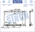 STR0248 STRON РАДИАТОР ДВИГАТЕЛЯ KIA RIO II (JB)