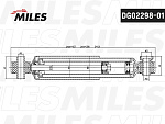 DG0229801 MILES Амортизатор задний HYUNDAI ELANTRA 11- (KYB 554384) DG02298-01